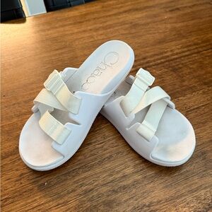 Chaco Women's Cream Slide Sandals
